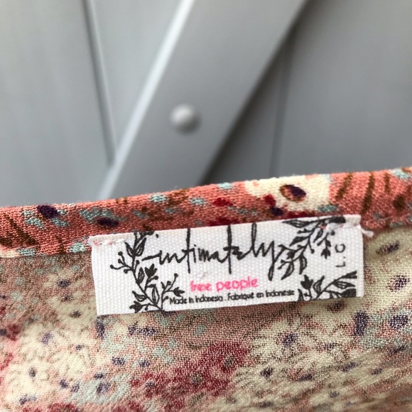 Free People “Intimately” floral wrap top - Picture 2 of 7